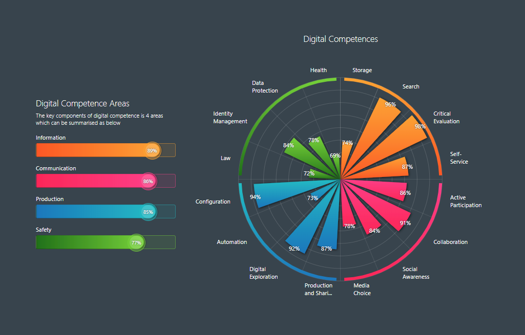Digital competency scores